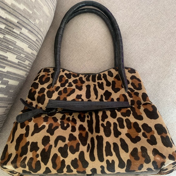Nancy Gonzalez Leopard and Crocodile Handbag - Picture 2 of 14